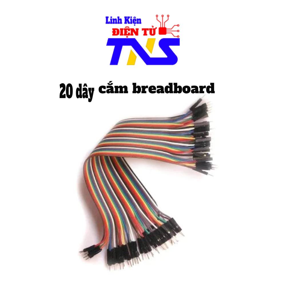 Dây Cáp Dupont 20 chân - dùng Làm Arduino DIY (dây test board) - Linh kiện điện tử TNS